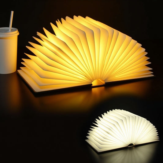 GlowFold™ LED Book Lamp – Foldable, Rechargeable, Elegant Light for Any Space